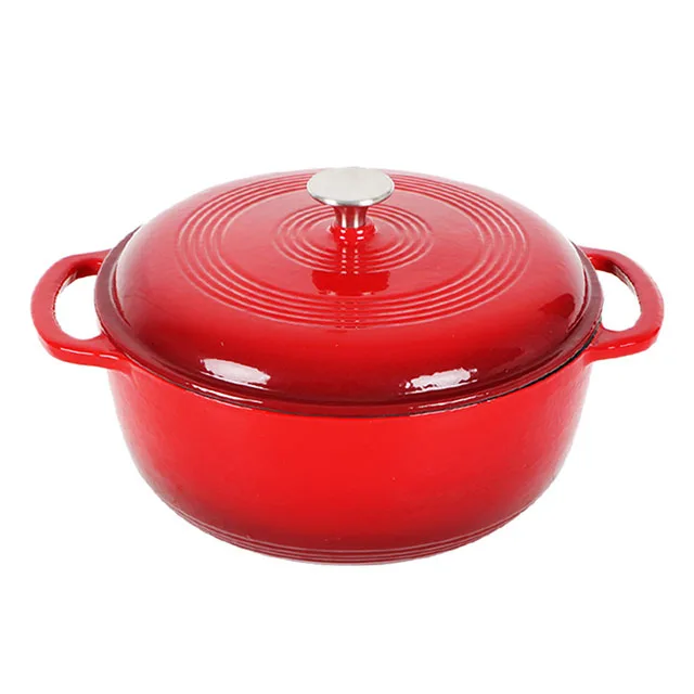 Manufacturers Wholesale Multi-function Stew Enamel Pot Cast Iron Soup Pot Can Be Customized