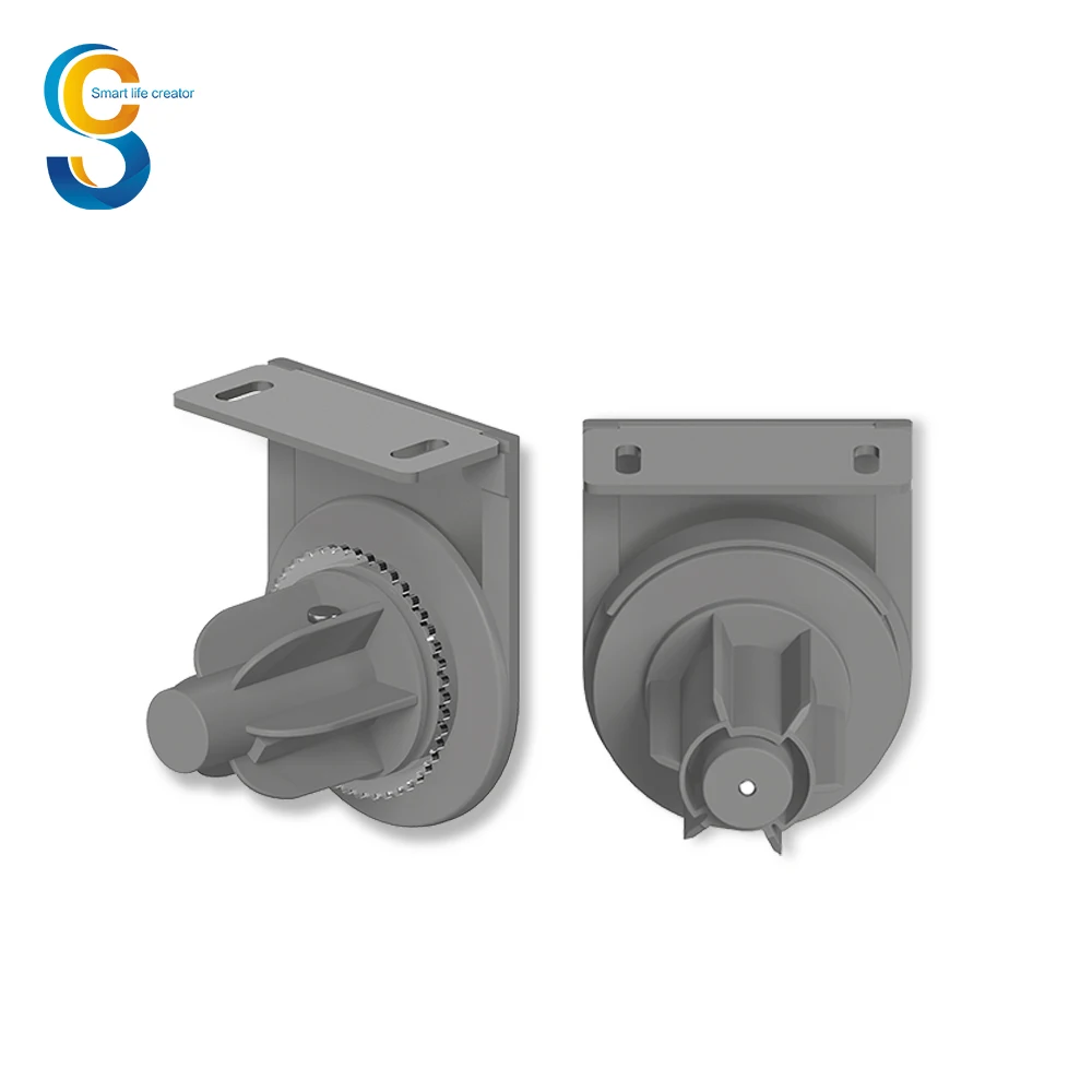 38mm Geared 32 Mm Grey Manual Tube Plastic 32mm Blind Roller Shade Clutch With Metal Brackets