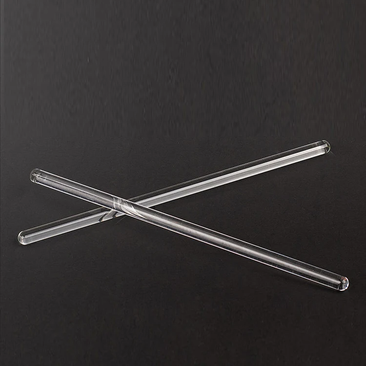 Lab Borosilicate Glass Stirring Rod 8 inch (200mm) Length with Both Ends Round for Science, Lab, Kitchen, Science Education