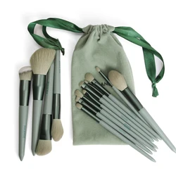 Maange Pro Foundation Powder Blending Eyebrow Makeup Brushes Set Nano Wool Fiber Synthetic Hair Set Of Brushes