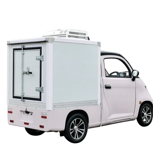The most popular cold delivery van mini electric food truck ice cream truck fully equipped 72V 230ah 5000w