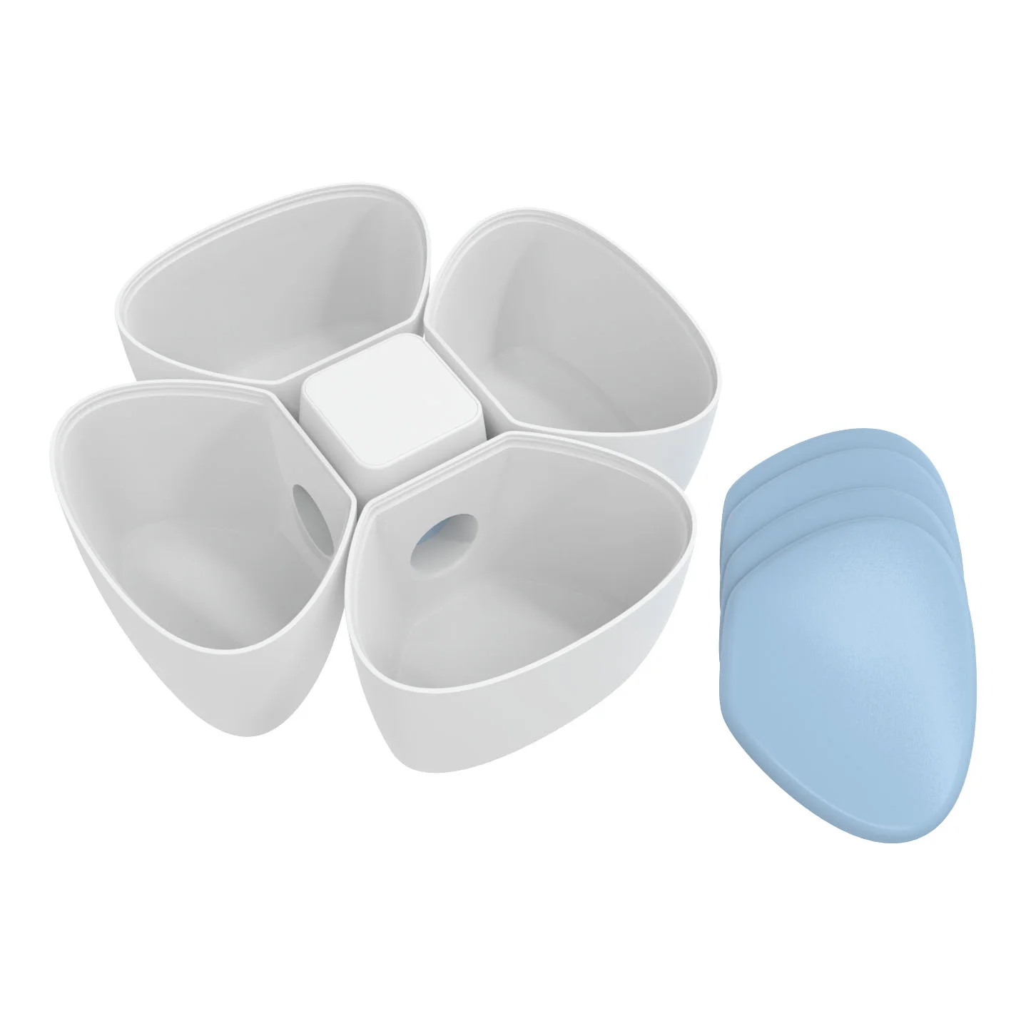 Wholesale amazon flower PP Baby portable traveling Milk Powder snack food Case Storage Box Container