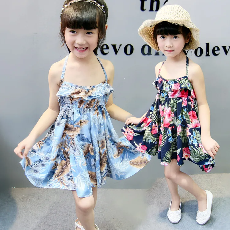 New design 2022 3 year old girls clothes european dress summer children girl sundress elegant casual dresses high quality