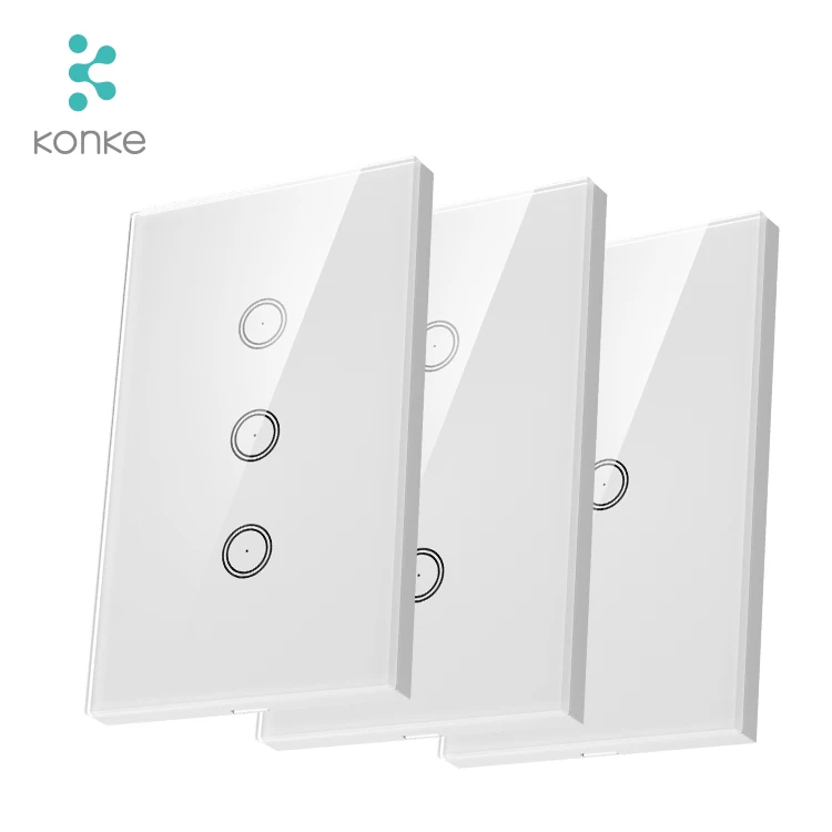 KONKE smart home light switch US standard zigbee US light switch 123 gang