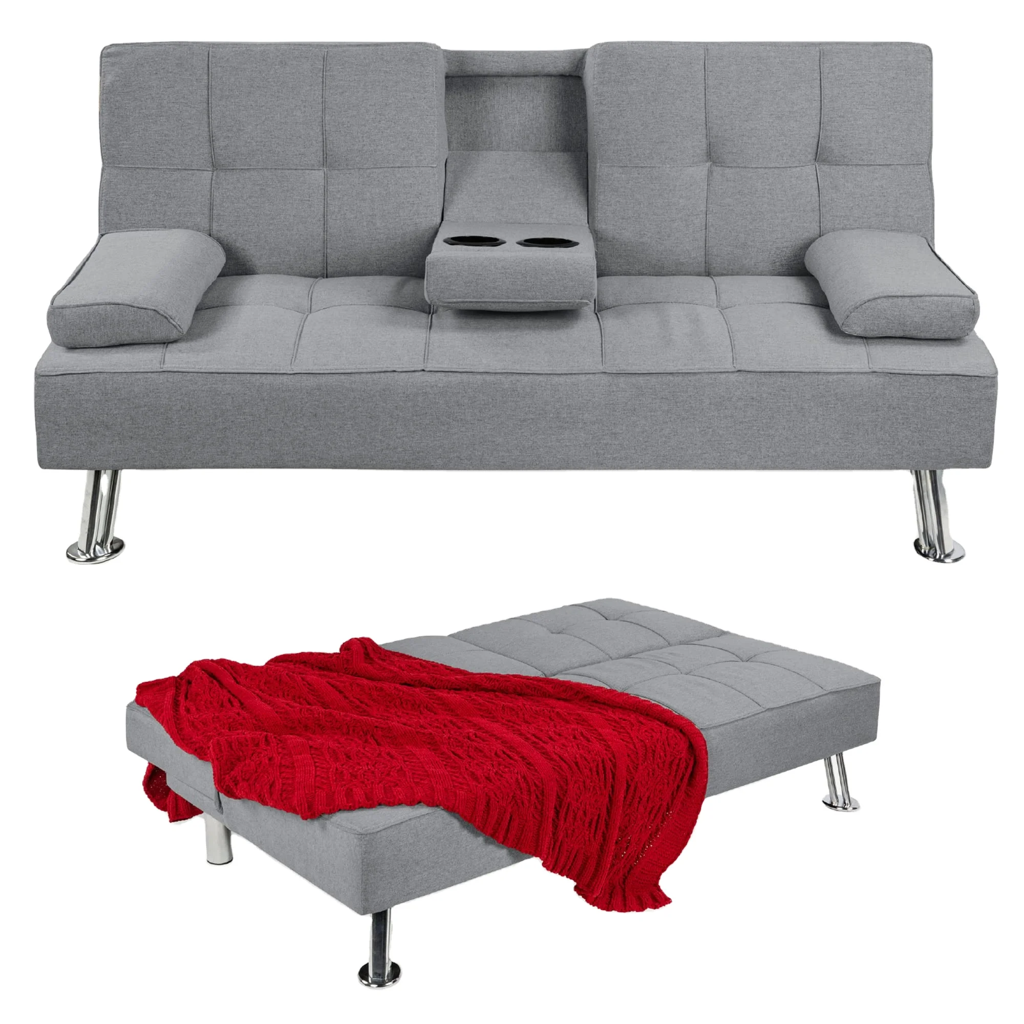 Amazon Hot Sales Multi-functional Folded Sofa Bed Furniture High Quality Fabric Sofa Beds for Home