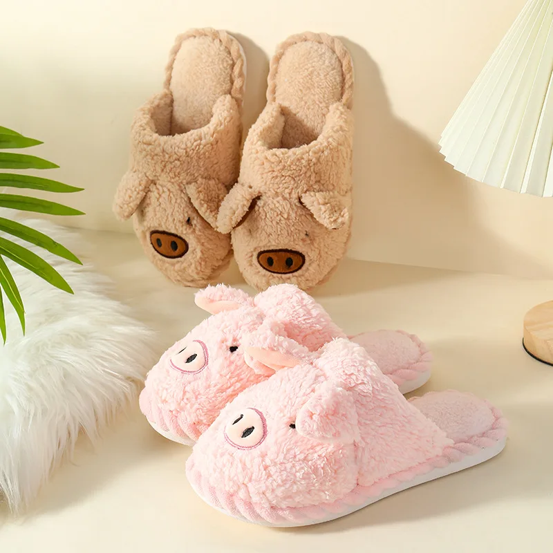Halloween Sausage Dog SLIPPERS FUZZY Set Comfy Stylish Animal Cow Pig Face Linen Slipper Pattern Slides Ladies slipper