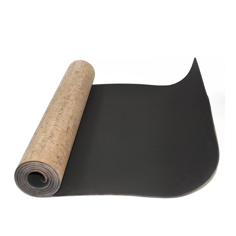 MSJ effectively abstracting ground cold natural cork rubber yoga mat