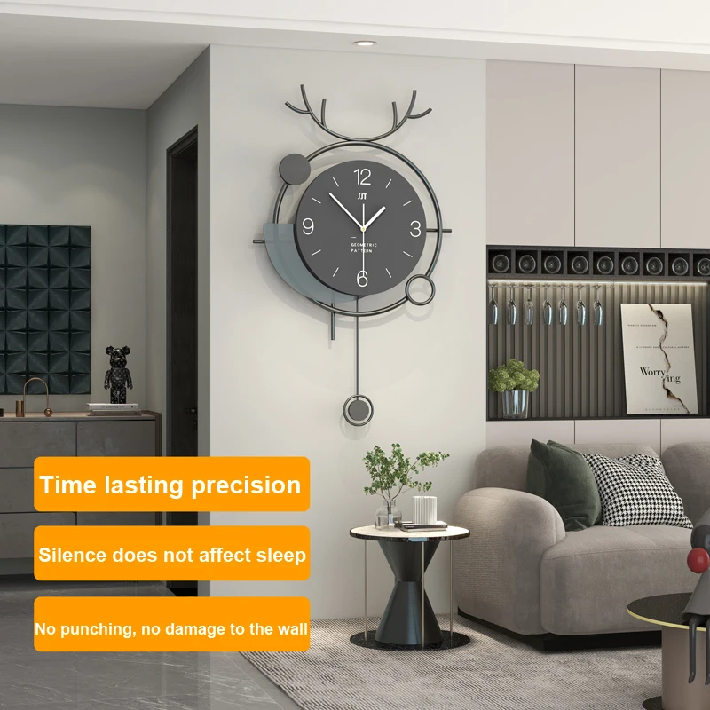 wholesale decoration decorations vintage modern design 2024 arts and crafts unusual iron wall clock for home