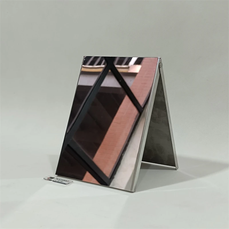 Custom A Frame Sign Double-Sided Folding Board Slide-in Mirror Sidewalk Signboard for Outdoor Street Advertising Poster