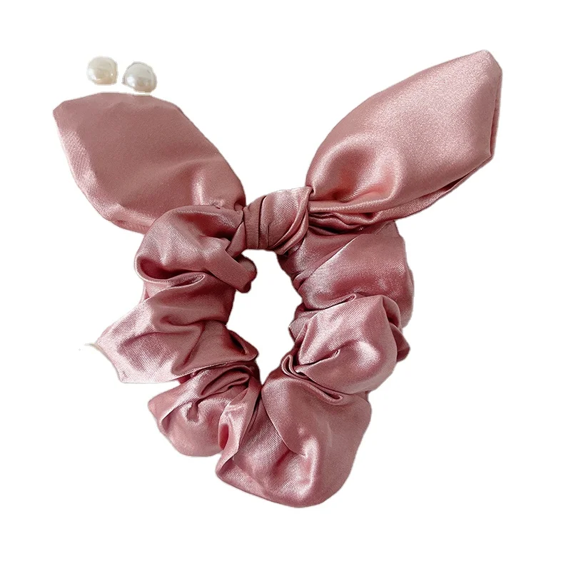 Fashion Hair Accessories Solid Custom Colors Elastic Hair Scrunchies