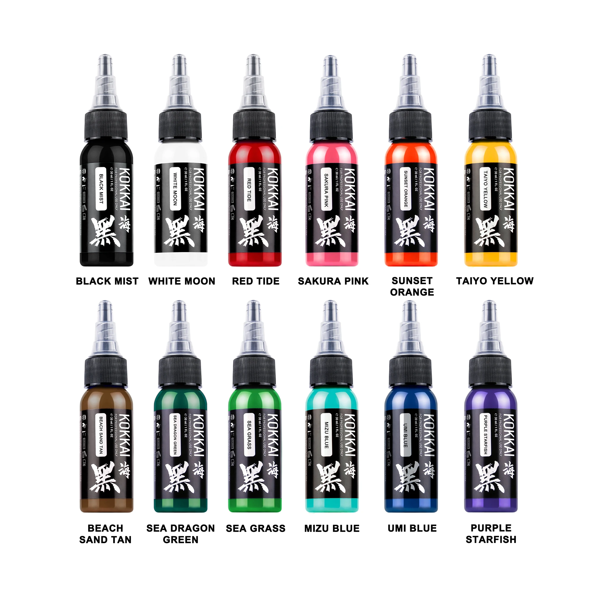 Private Label Micro Pigment Cosmetic Color Permanent Tattoo Supplies Color Ink Set