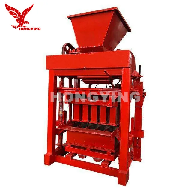 Hongying Machinery Group QTJ40-40B Manual brick making machine hollow block making machine