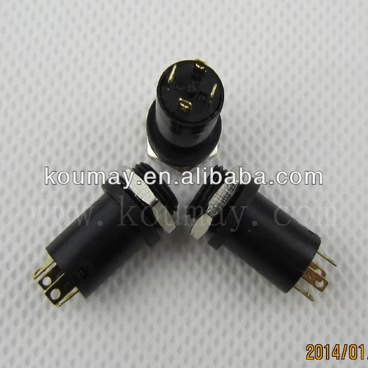 3.5mm 4pins headphone jack  with thread pj-364 DIP socket