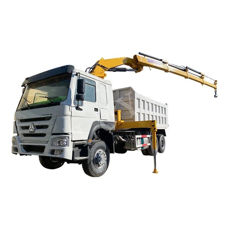 Heavy Duty  Howo 6x4 Dump Truck  forTruck Trailers with Knuckleboom Cranes