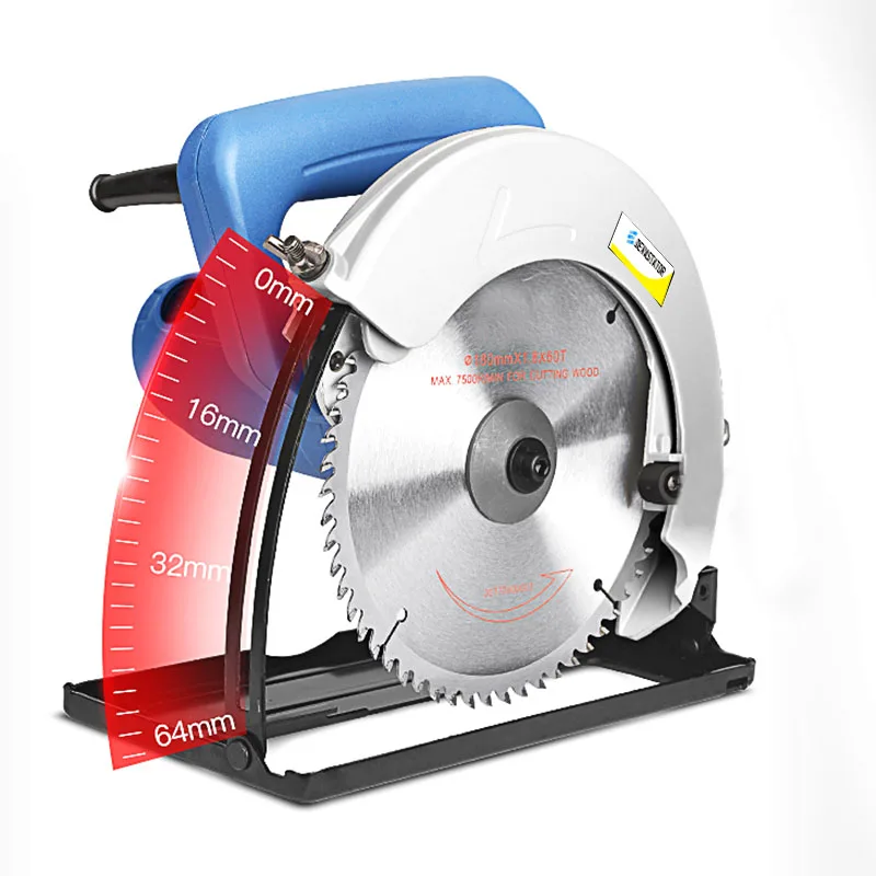 Горячая Распродажа! 7-дюймовый бытовой портативный алюминиевый штатив с защитой от деревообрабатывающий пильный станок Круглопильный Станок оборот 1600 Вт электрическая циркулярная пила