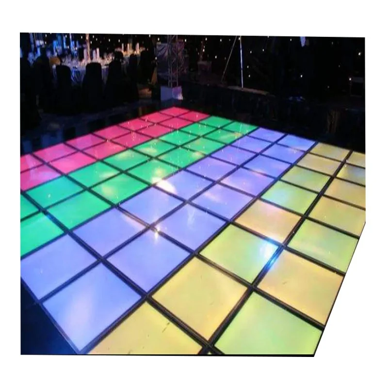 Magnetic Led  Wedding Portable  Interactive Dance Floor Light induction dance floor Wireless Dance Floor