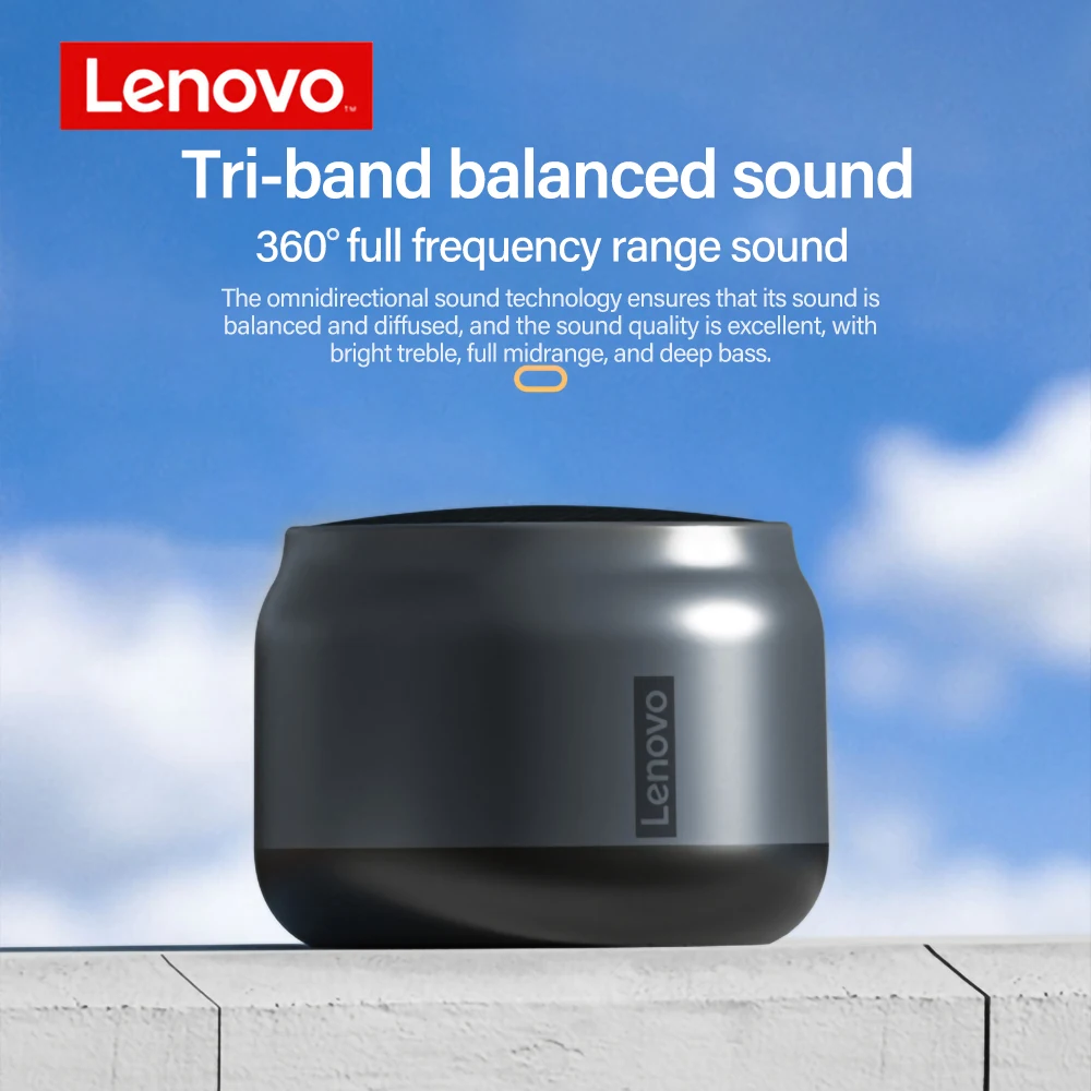 Hot selling Lenovo K3 Portable Speaker HiFi Stereo Surround Sound Subwoofer outdoor super bass portable wireless speakers