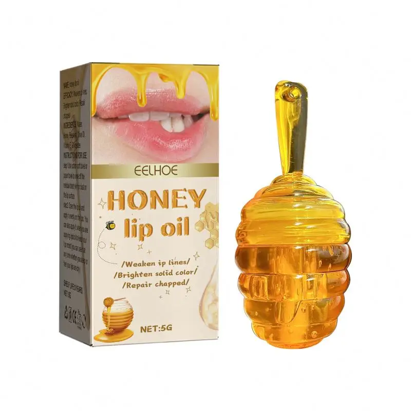 New Arrival Eelhoe Honey Lip Oil Moisturizing Lightening Lines Anti-dryness Peeling And Treatment