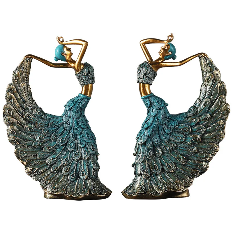 New Designed Home Decor Living Room Indoor Desktop Ornaments Home Decor Wholesale Peacock Statue for Decoration Home
