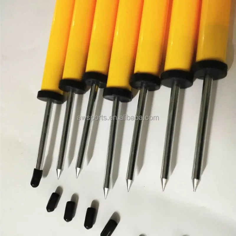 Customized sports coaching Football Basketball soccer adjustable Speed Agility Training salom Poles set  with carry  bag