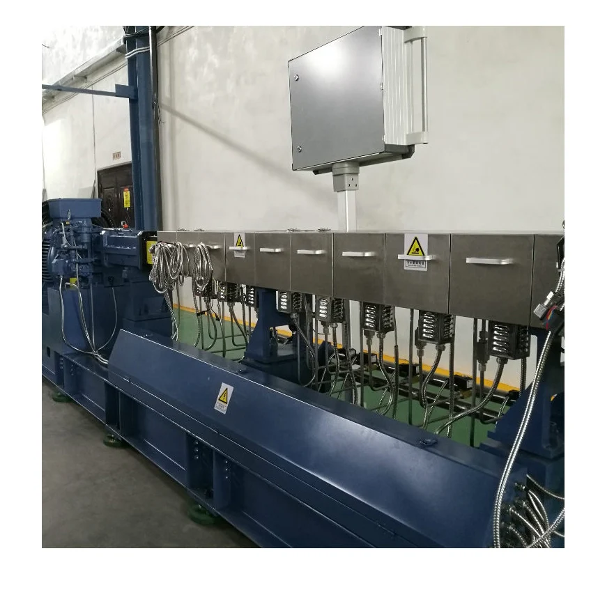 Ce pe/pa/pc/cpe/pc + abs смешивающий пластиковый экструдер с двойным винтом