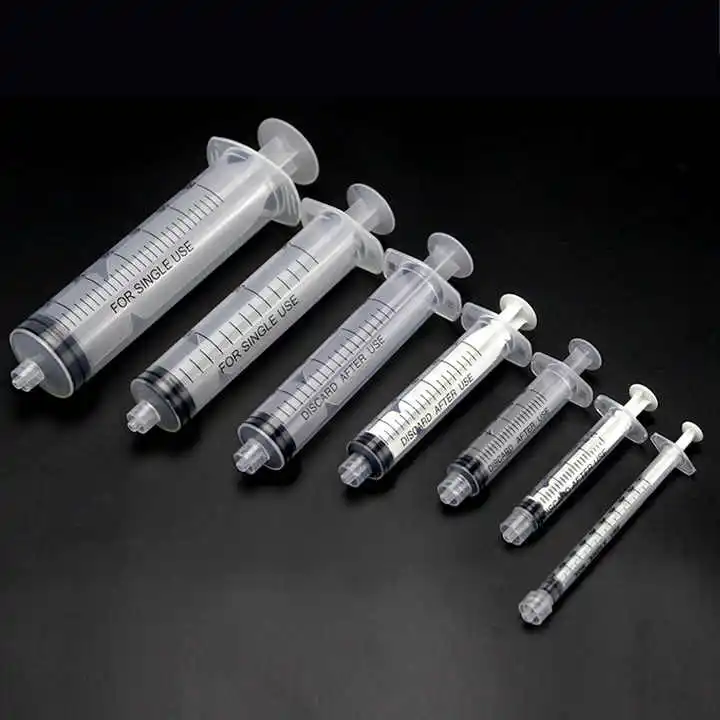 Disposable syringe manufacturing plant 1ml 2ml 3ml 5ml 10ml vaccination syringe wholesale custom cheap
