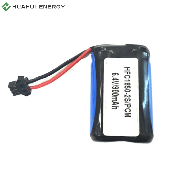 Excellent performance 6.4v 32v 64v HFC1850 1AH Lifepo4 battery pack lithium iron phosphate battery pack
