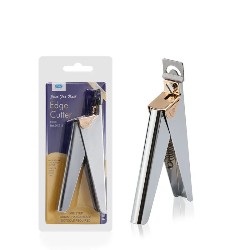 Nail Tip One Blade U Shape Clipper Acrylic Gel Extension Shaping Scissors Nail Art Tools False Nails