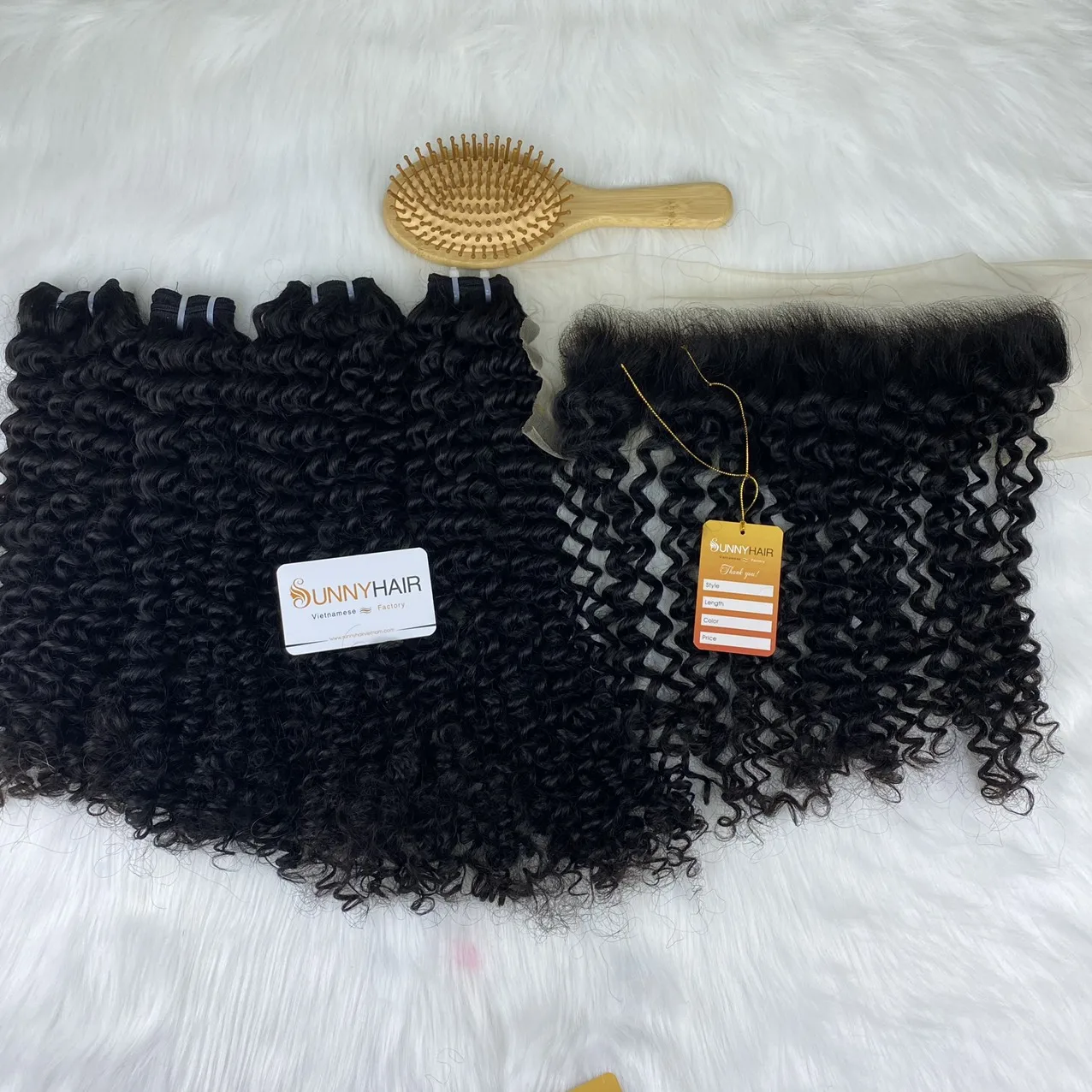 Machine weft - Lace Frontal 13x4 Virgin Mogolian Hair Extension Various Style Indian Virgin Wavy Coily Kinky Hair High-quality