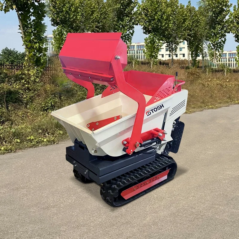 TOSH 500Kg Wheel Barrow Mini Dumper With Brig Engine Mini Crawler Dumper