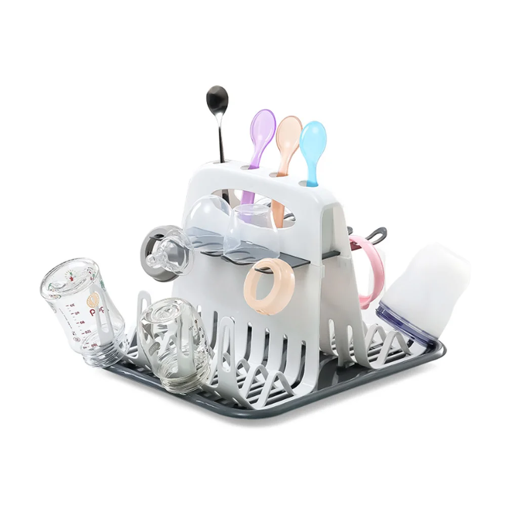 Portable Detachable Newborn Plastic Baby Feeding Bottle Drying Dry Rack Baby Bottle Rack
