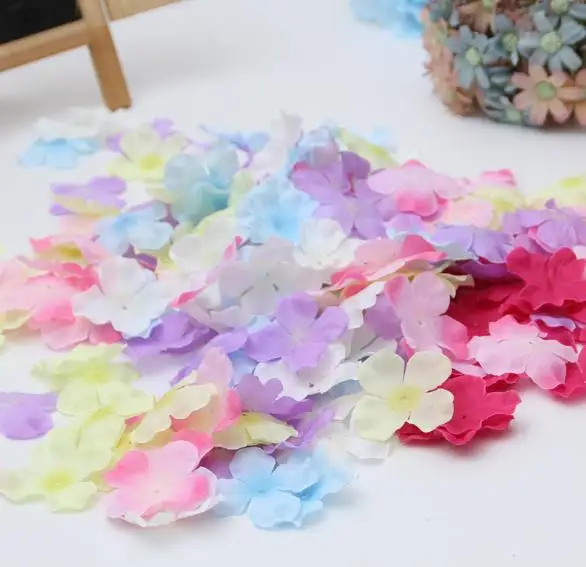 Factory wholesale customized package wedding flower petals artificial silk hydrangea petals
