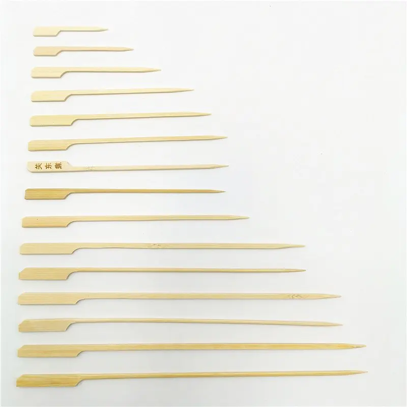 Healthy easy use polish large Disposable Nice-Designed High Quality Bbq Bamboo Paddle pick sticks