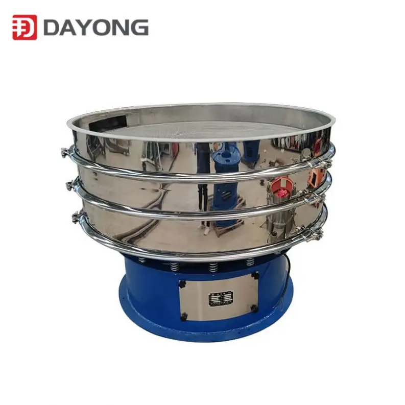 High frequency single layer vibrating sieve for sugar powder screening