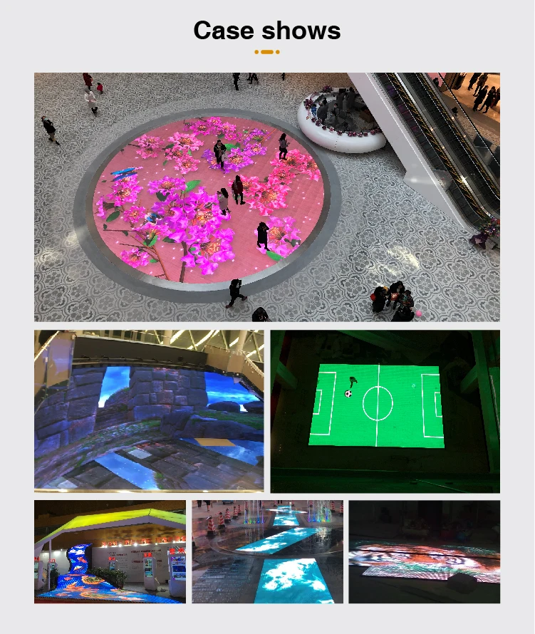 P3.91 P6.25 3D Dance Floor Standing Led Display Screen Panels Led Interactive Floor Tile Screen For DJ