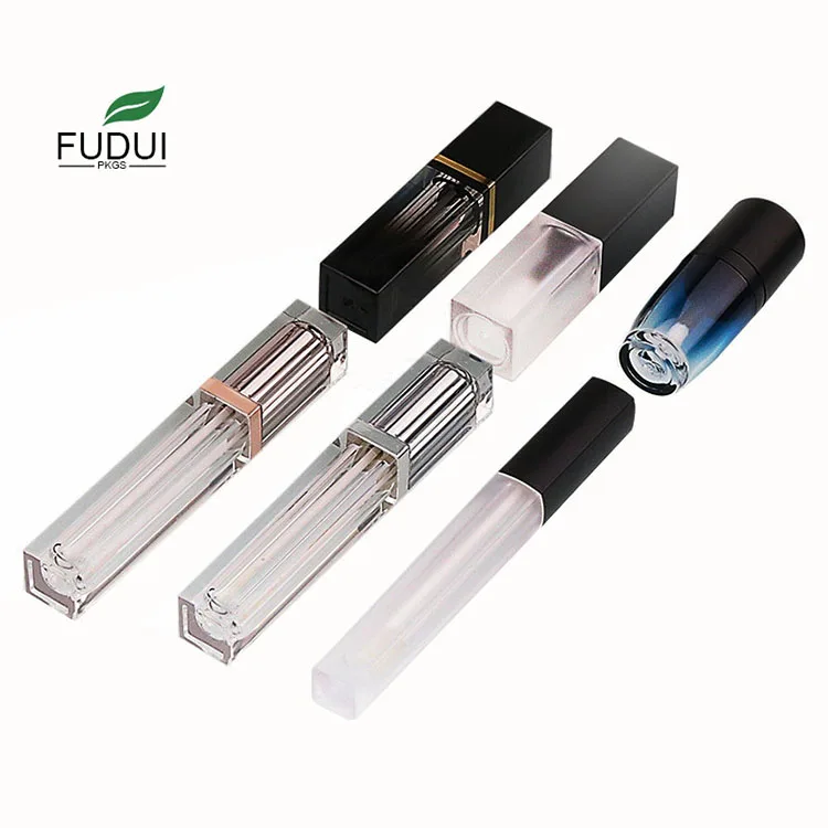 
FUDUI CYG Acrylic 3ML 5ML Frosted Bottle Empty Lipgloss Tube Packaging 7ML Gradient Blue Lip Gloss Tubes 