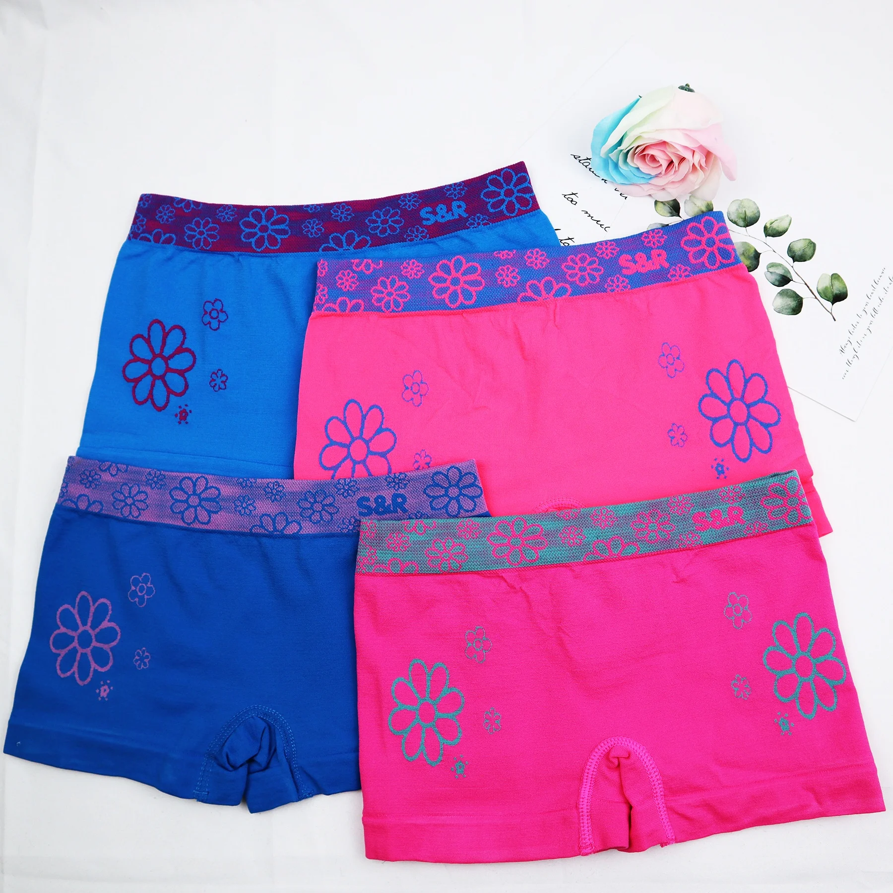 Fancy teen boxer Customized soft young girls polyester boxer