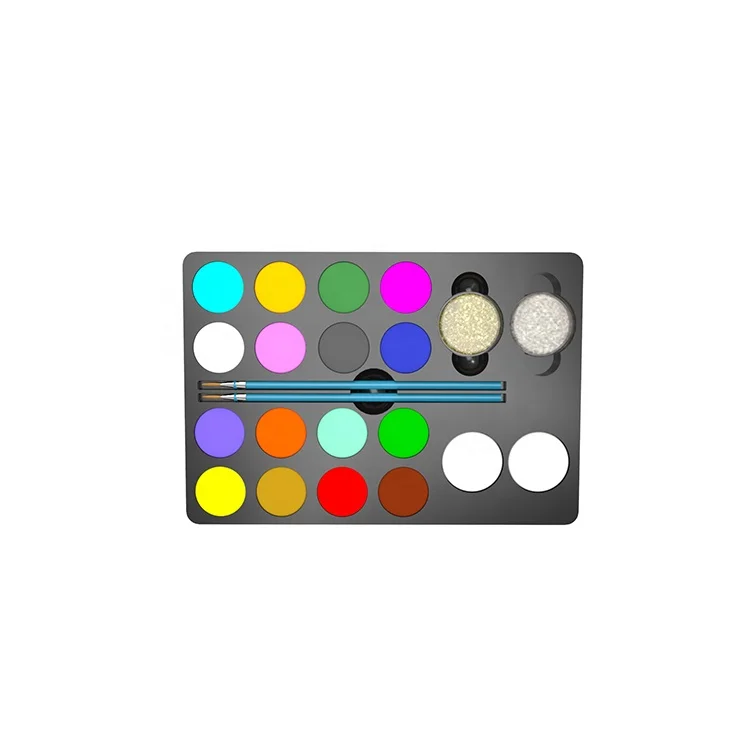 Neon Body Paint Fashionable Water Based Facepaint Set Professional Makeup Halloween For Kid Children Supplies Painting Kit Body