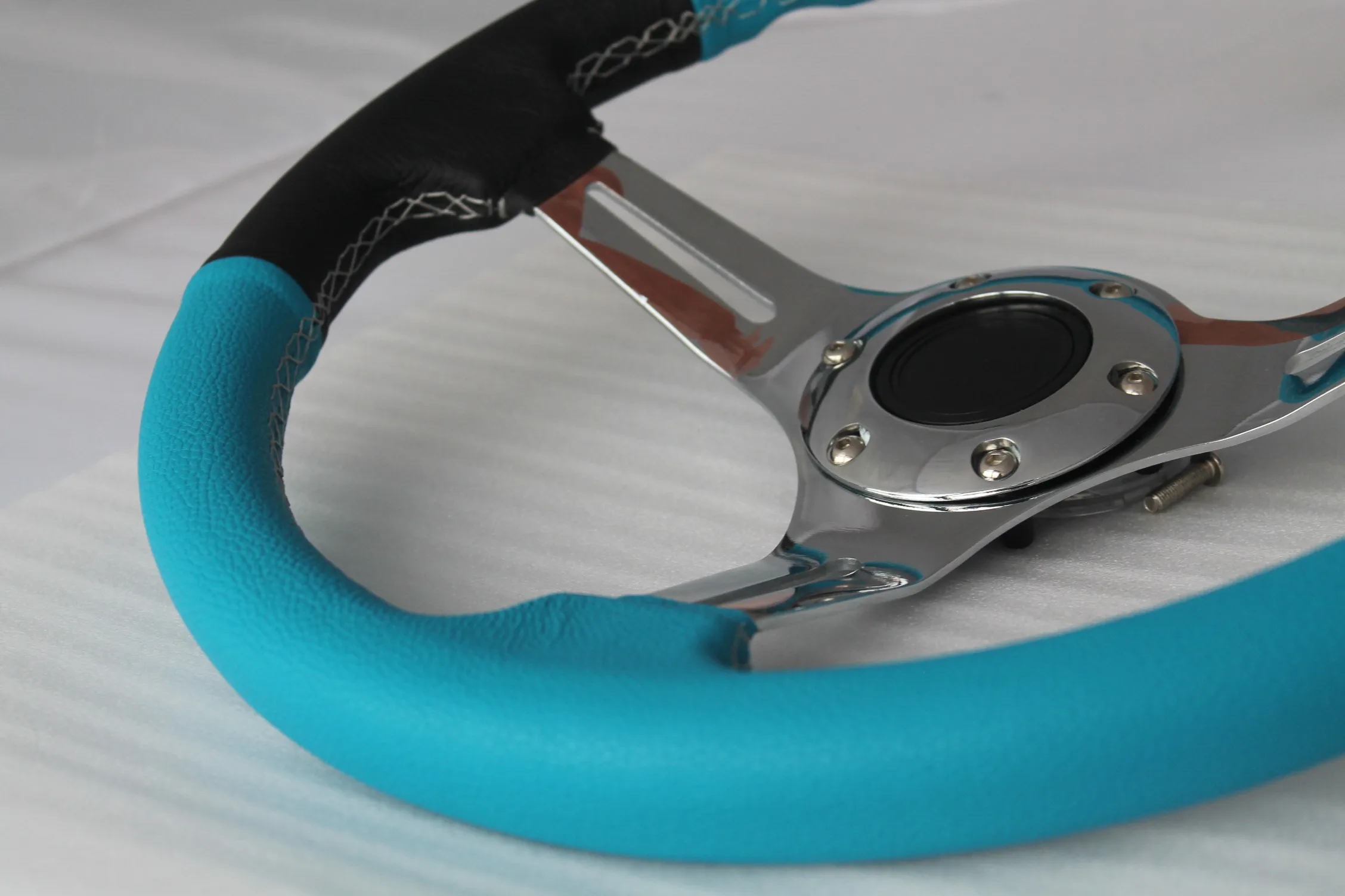 Blue Universal Customized Racing Car Steering Wheel