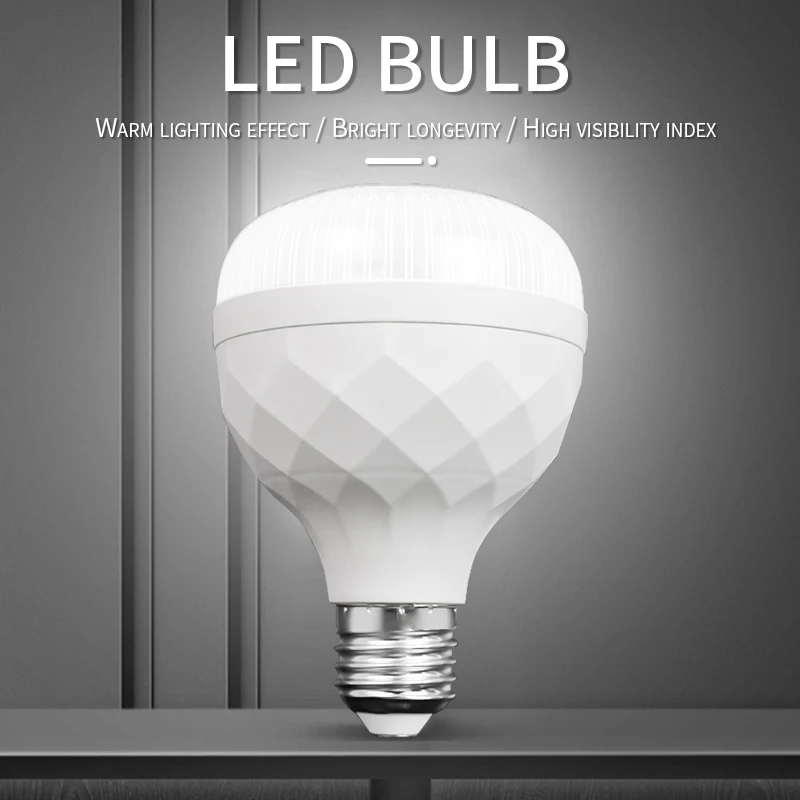 Wholesale high power T shaped E27 20W 30W 40W 50W 60W led light bulb energy saving bulbs light