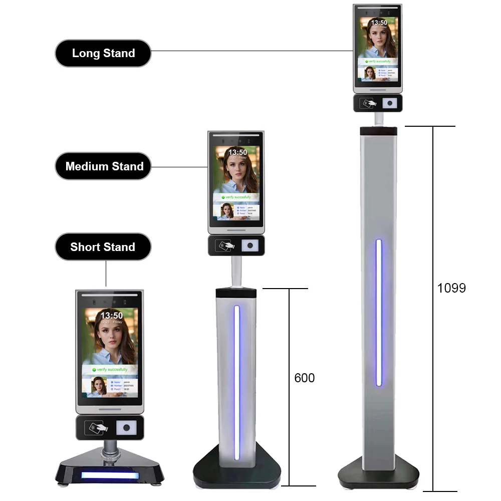 P108 4.3-Inch Ir temperature Face Recognition Access Control Turnstile