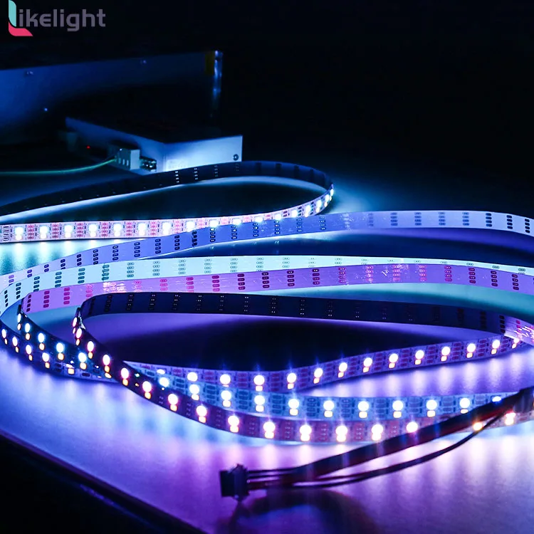 Like Light Smart LED strips DMX digital RGB+W full color DC12V SMD5050 60leds +SMD2835 LED Strip lights indoor or outdoor use