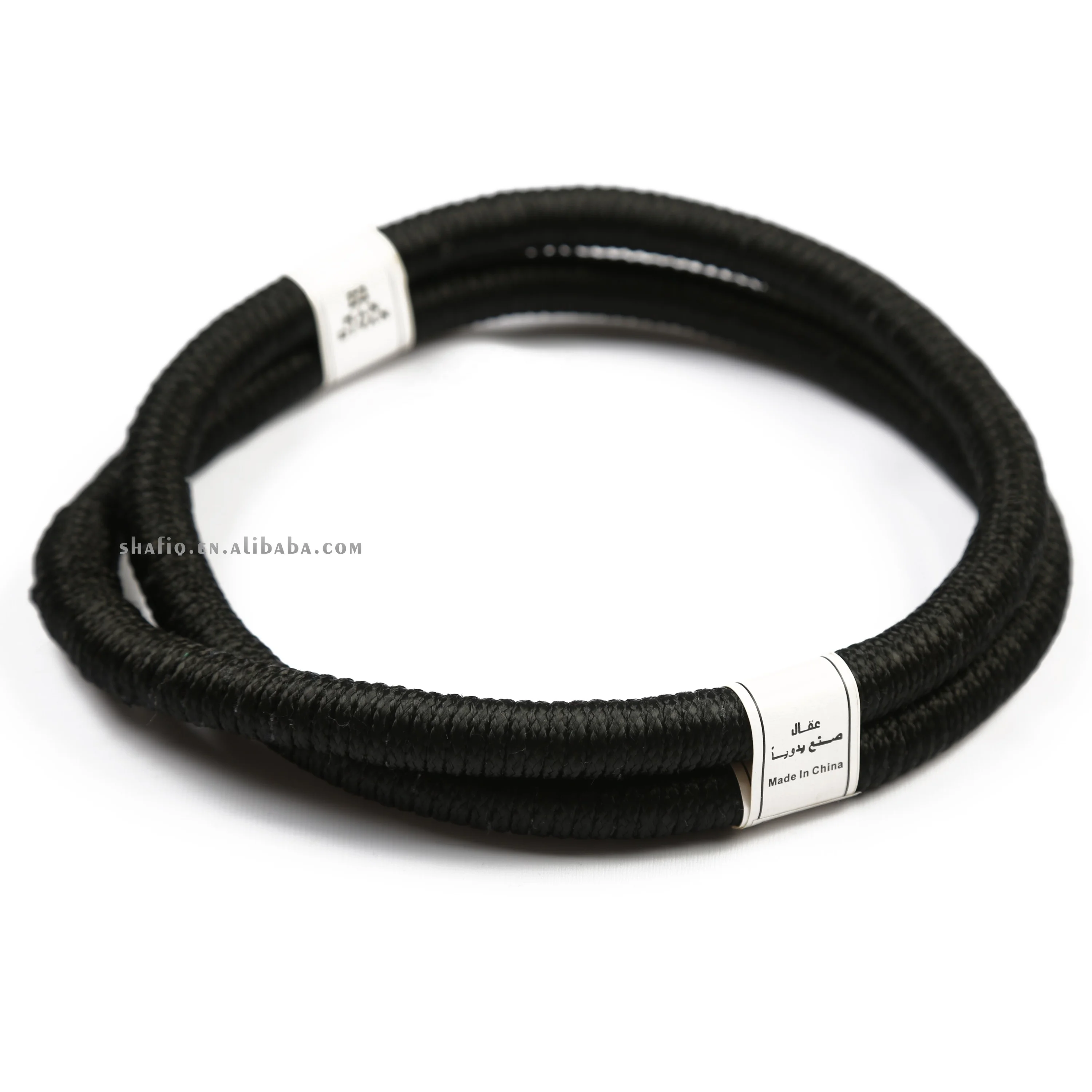 Factory Direct Fancy Desert Saudi UAE Dubai Handmaking Headband Black Igal Egal Agal Keffiyeh Shemagh Scarf Wrap Arab Head Hoop