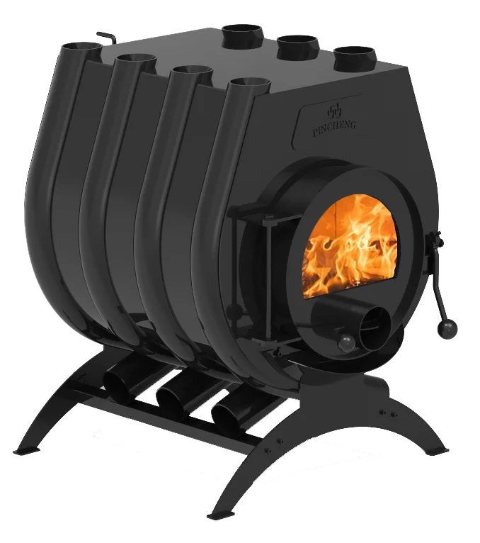 Wood Pellet Stove/ Modern Design Wood Burning Stove with Flat Plate Cast Iron
