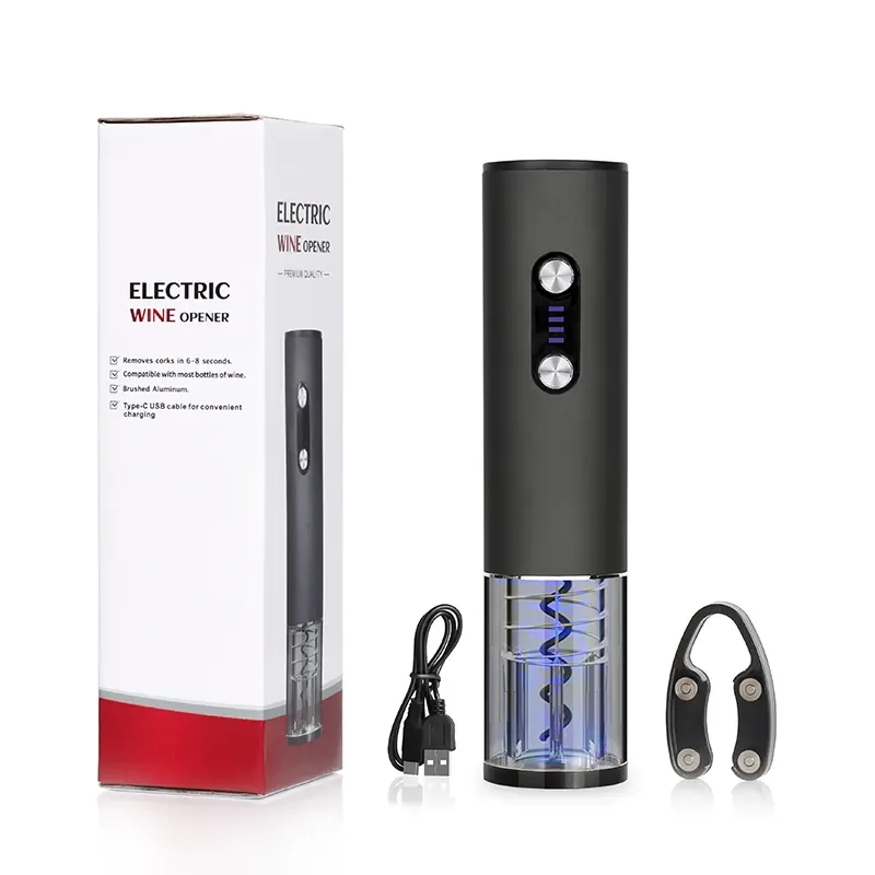 USB Rechargeable Cork Remover Wine Bottle Opener Electric Automatic Wine Opener Corkscrew