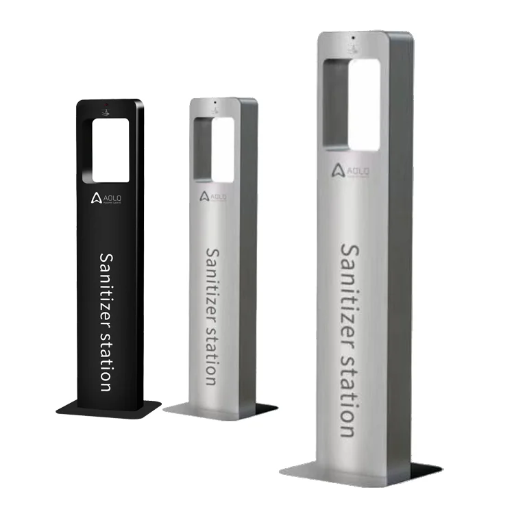 Automatic Sensor Dispenser Stand Wall Mounted Soap Dispenser Station Touch free floor standing hand hygiene station