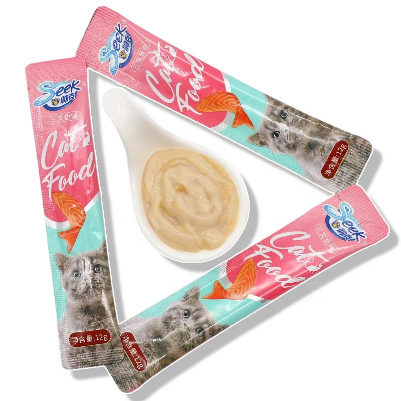 Pet Cat Creamy Snack Pouch Food Delicious Liquid Cat Licking Treats