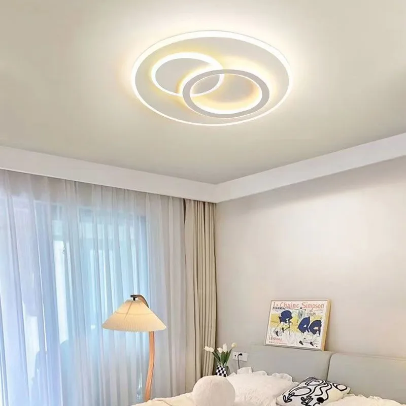 Ceiling Lamp Modern Minimalist Cream Style Lamp in the Living Room Package Dining Room Bedroom Zhongshan Lamp Factory Hall
