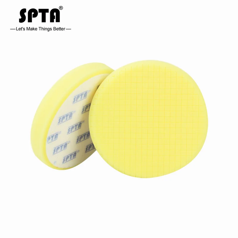 SPTA 5Pcs 7inch Buffing Pads Polishing Pads Polishing Grid Pad for Car Polisher Boat Polisher