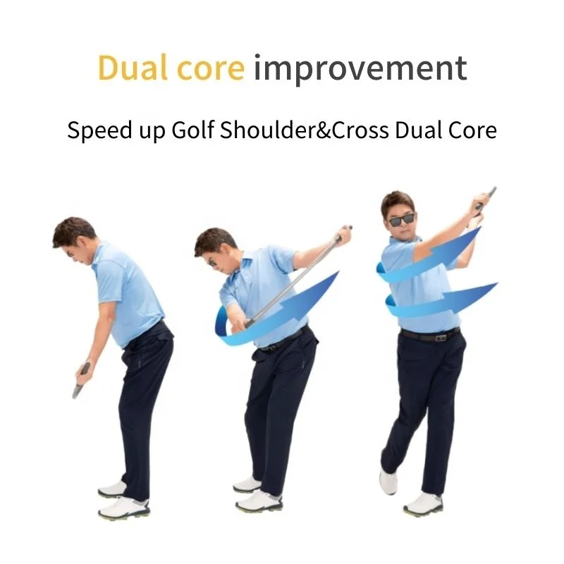 Melelinks Durable portable Shoulder Turn Metal Golf Training Aid Swing Training Aid to Improve Hinge